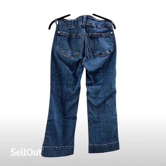 Pilcro Women's Ankle Jeans Size 27 Blue Medium Wash Stretch Denim - Picture 2 of 4